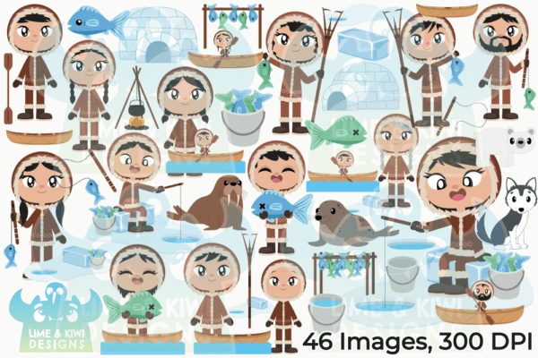 Inuit People Clipart Pack All Images