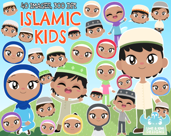 Islamic Kids Clipart Pack