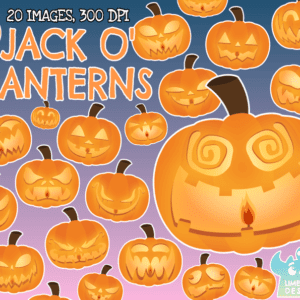 Jack O' Lanterns Clipart Pack