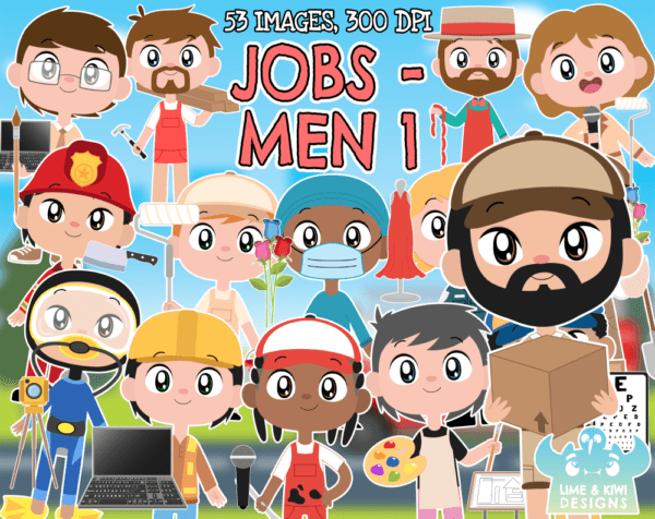 Jobs - Men 1 Clipart Pack