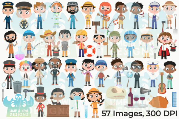 Jobs - Men 2 Clipart Pack All Images