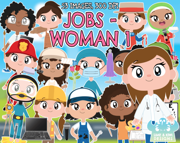 Jobs - Woman 1 Clipart Pack