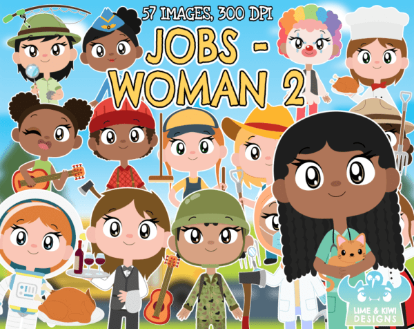 Jobs - Woman 2 Clipart Pack