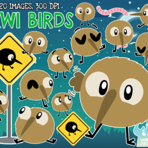 Kiwi Birds Clipart Pack