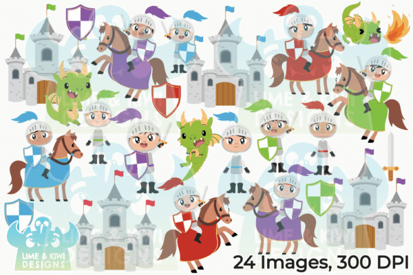 Knights Clipart Pack All Images