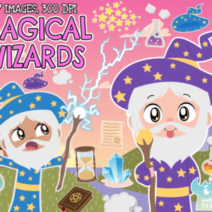 Magical Wizards Clipart Pack