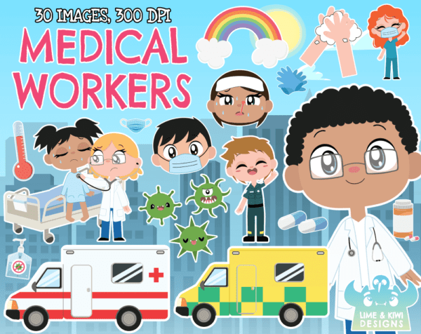 Medical Workers Clipart Pack