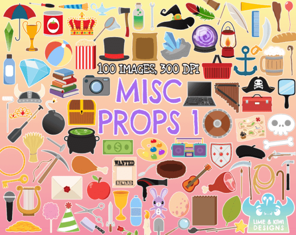Misc Props 1 Clipart Pack