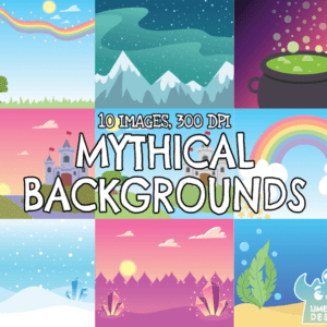 Mythical Backgrounds Clipart Pack Preview 1