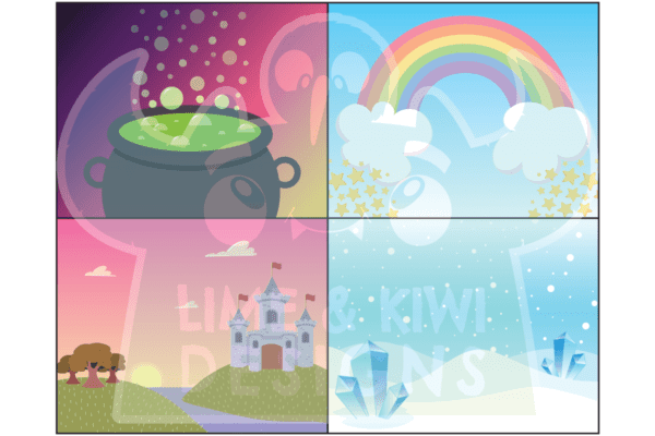 Mythical Backgrounds Clipart Pack Preview 2