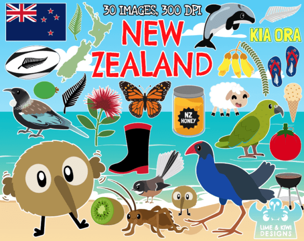 New Zealand Clipart Pack