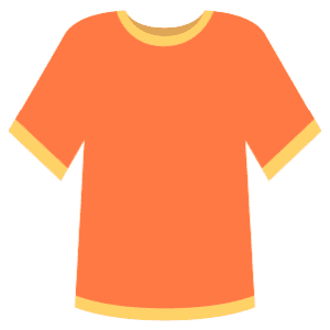 An orange tshirt