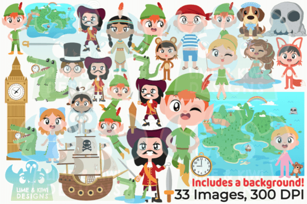 Peter Pan Clipart Pack All Images