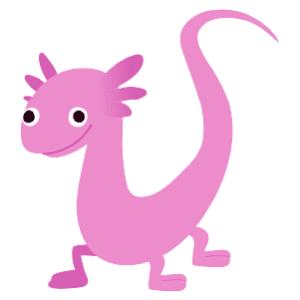 A Pink Axolotl Monster