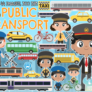 Public Transport Clipart Pack