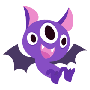 A Purple Bat Monster