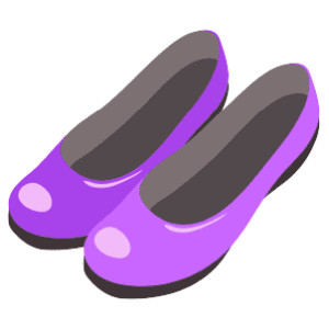 Some Purple Dolly Shoes