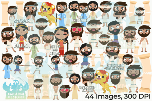 Samson Clipart Pack All Images