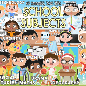 School Subjects Clipart Pack