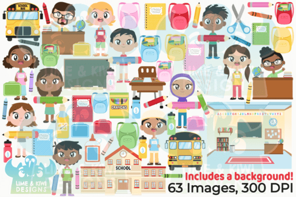 School Subjects Clipart Pack All Images