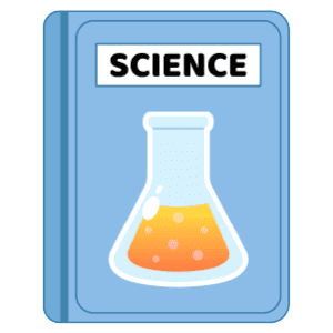 A blue science text book