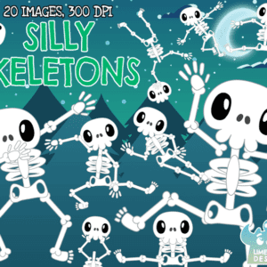 Silly Skeletons Clipart Pack