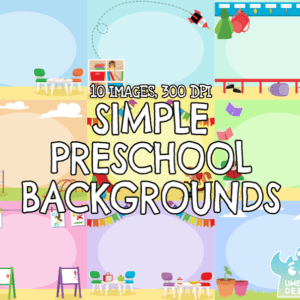 Simple Preschool Backgrounds Preview 1