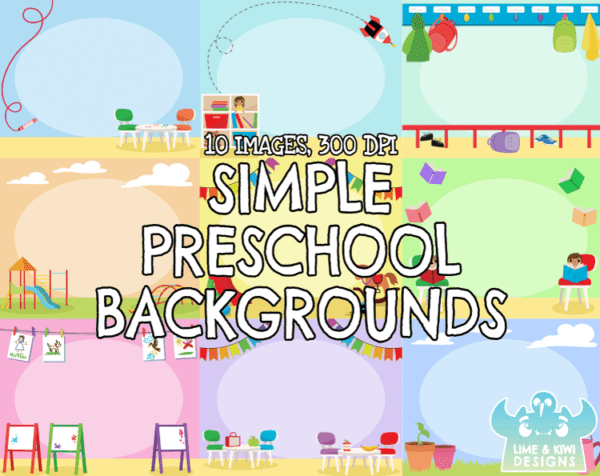 Simple Preschool Backgrounds Preview 1