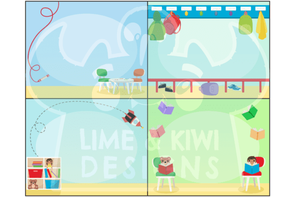 Simple Preschool Backgrounds Preview 2