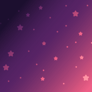 Some stars up in a purple and pink sky