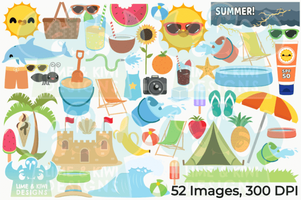 Summer Clipart Pack All Images