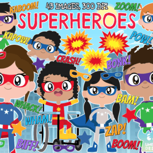 Superheroes Clipart Pack