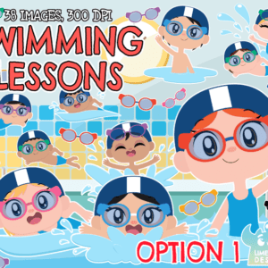 Swimming Lessons (Option 1) Clipart Pack