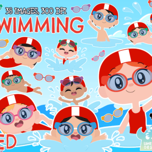 Swimming (Option 2) Clipart Pack