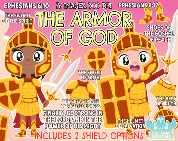 The Armor Of God Clipart Pack