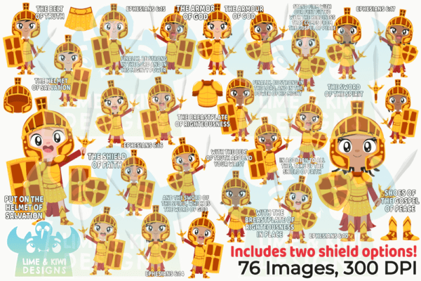 The Armor Of God Clipart Pack All Images