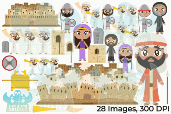 The Battle of Jericho Clipart Pack All Images