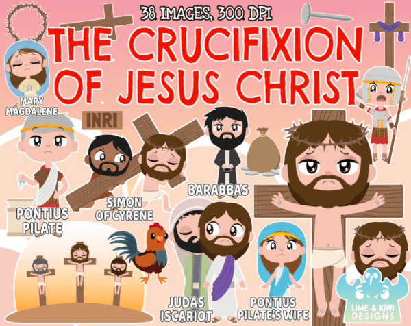 The Crucifixion of Jesus Christ Clipart Pack