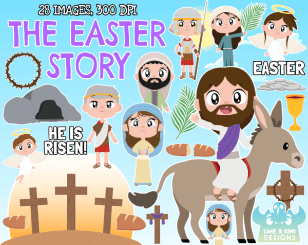 The Easter Story Clipart Pack