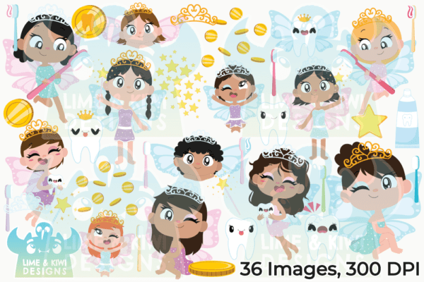 Tooth Fairies Clipart Pack All Images