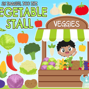 Vegetable Stall Clipart Pack