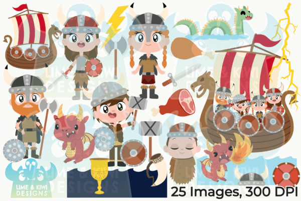 Vikings Clipart Pack All Images