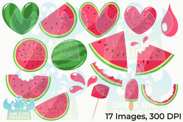 Watermelons Clipart Pack All Images