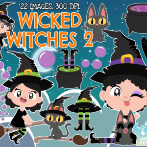 Wicked Witches 2 Clipart Pack