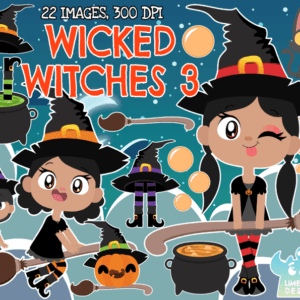 Wicked Witches 3 Clipart Pack