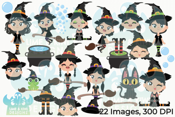 Wicked Witches 4 Clipart Pack All Images