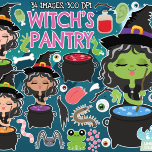 Witch's Pantry Clipart Pack