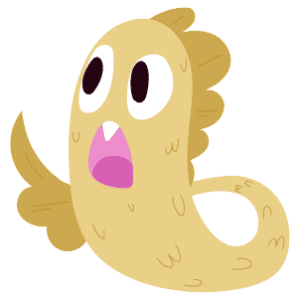 A Yellow Worm Monster