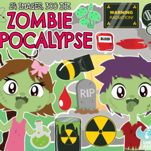 Zombie Apocalypse Clipart Pack