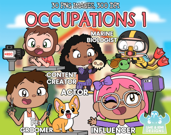 Occupations 1 Clipart Pack